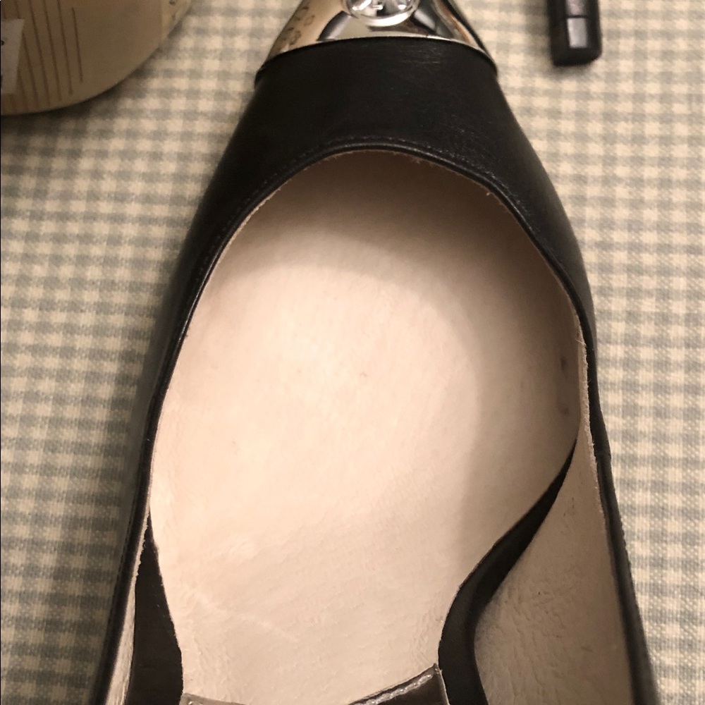 Michael Kors Black Heels with Metallic Silver Tips 6 1/2M Brand New #688 - Picture 12 of 12
